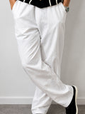 Men's Linen Relaxed Straight Trousers