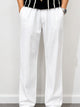 Men's Linen Relaxed Straight Trousers