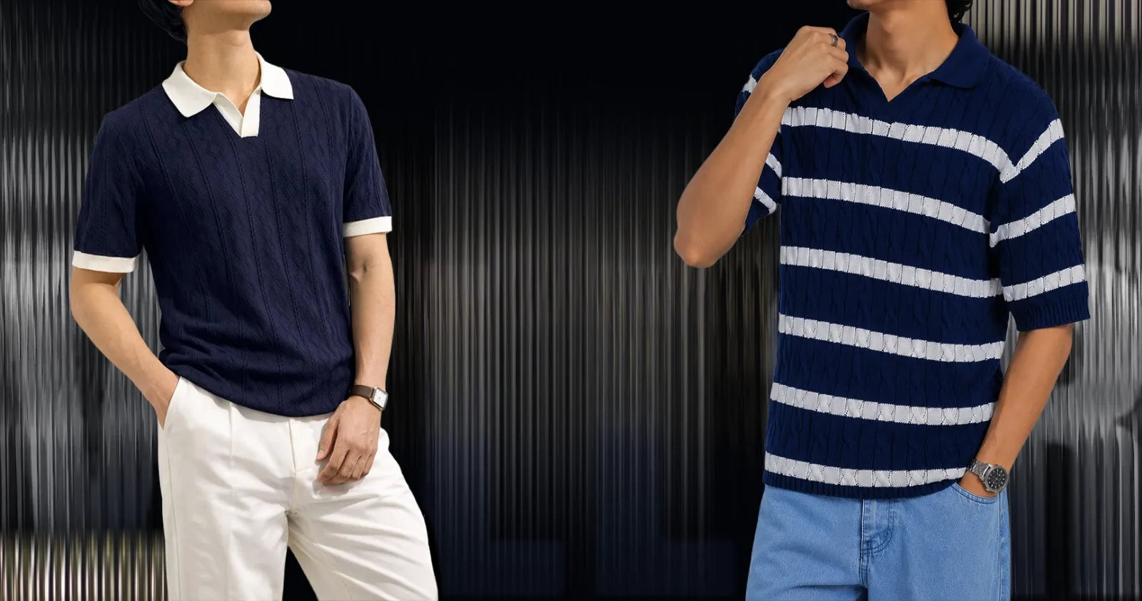 Textured Knit Polo 
      collection
