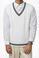 Men’s Cable Knit V-Neck Vest