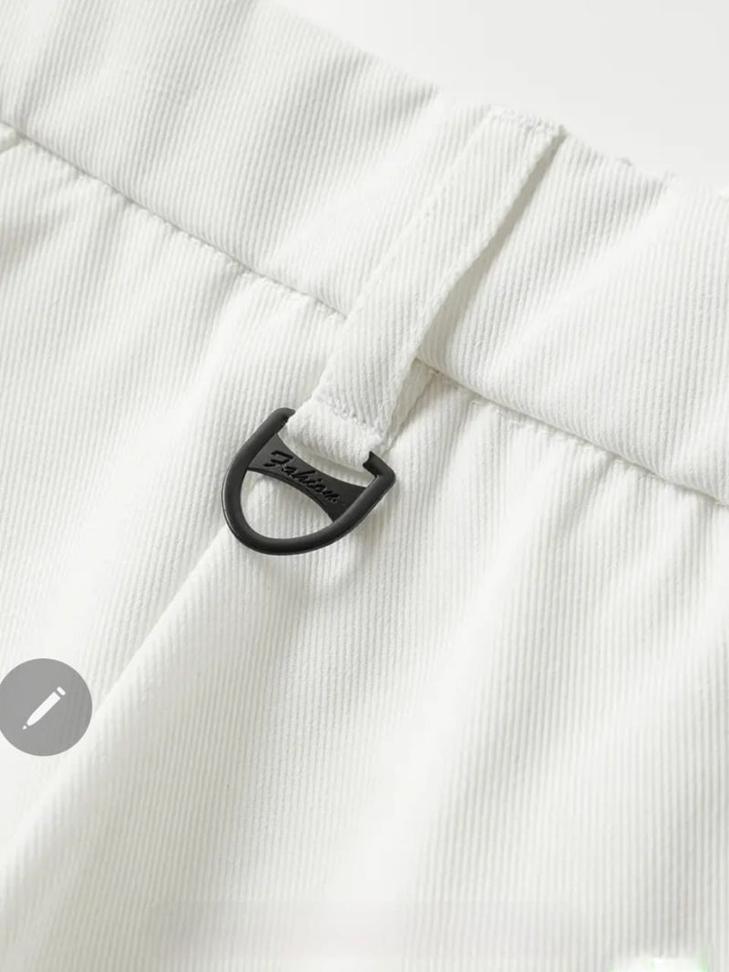 Men's Pleated Tailored Dress Trousers