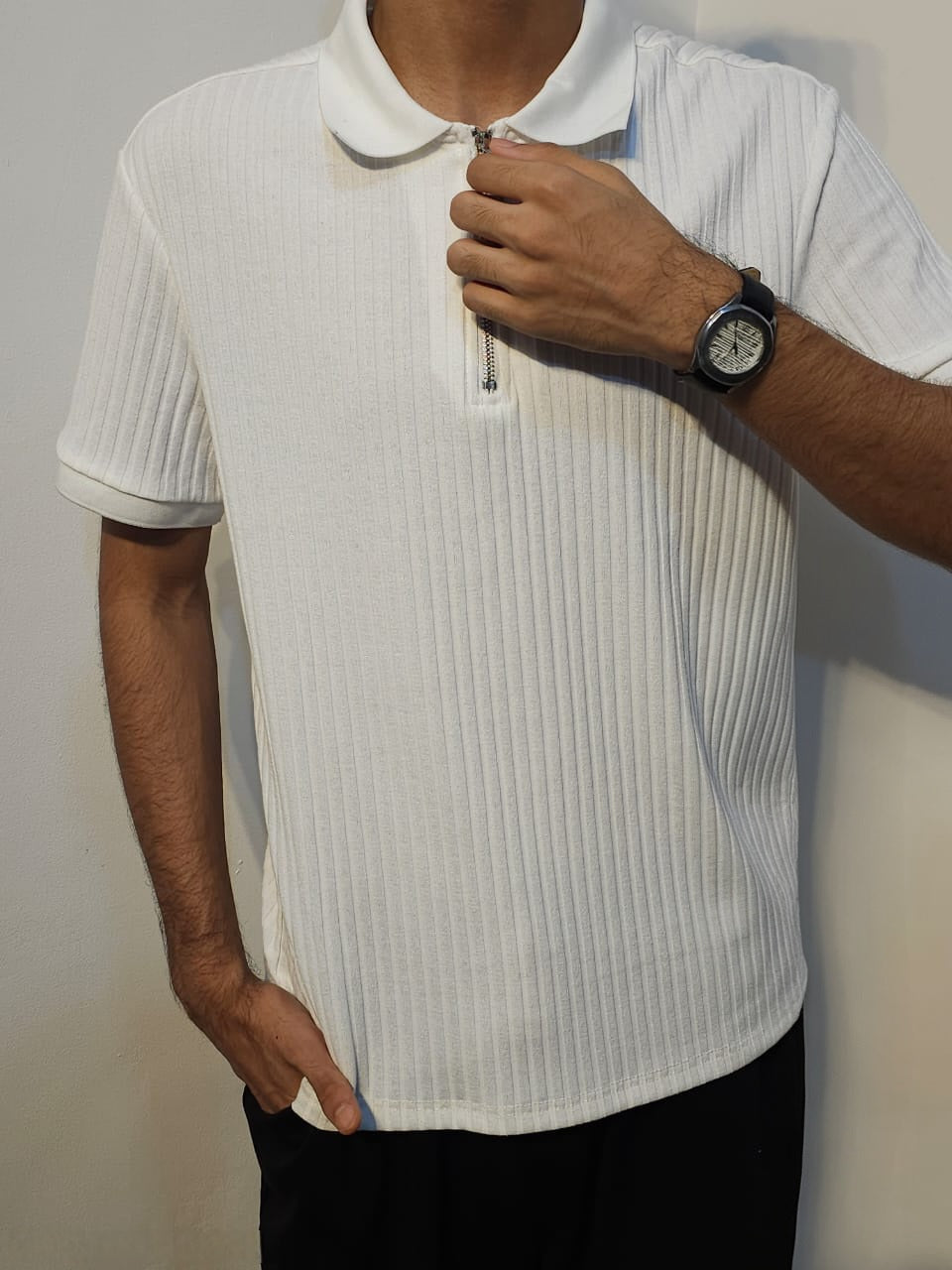 The Riviera Knit Quarter-Zip Polo