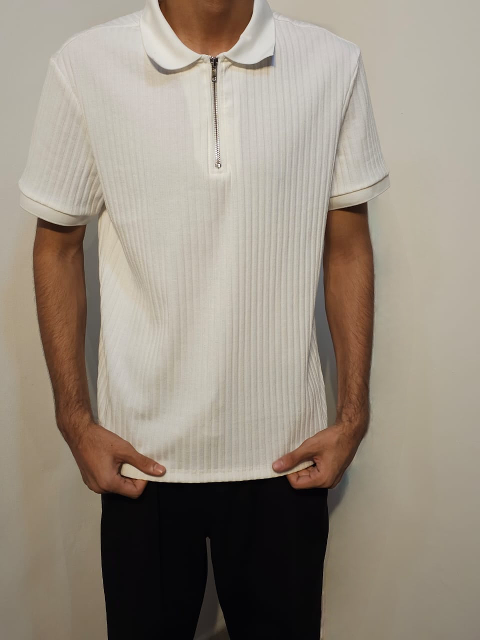 The Riviera Knit Quarter-Zip Polo